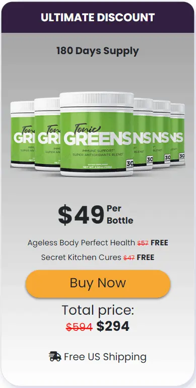 TonicGreens 6 bottle order